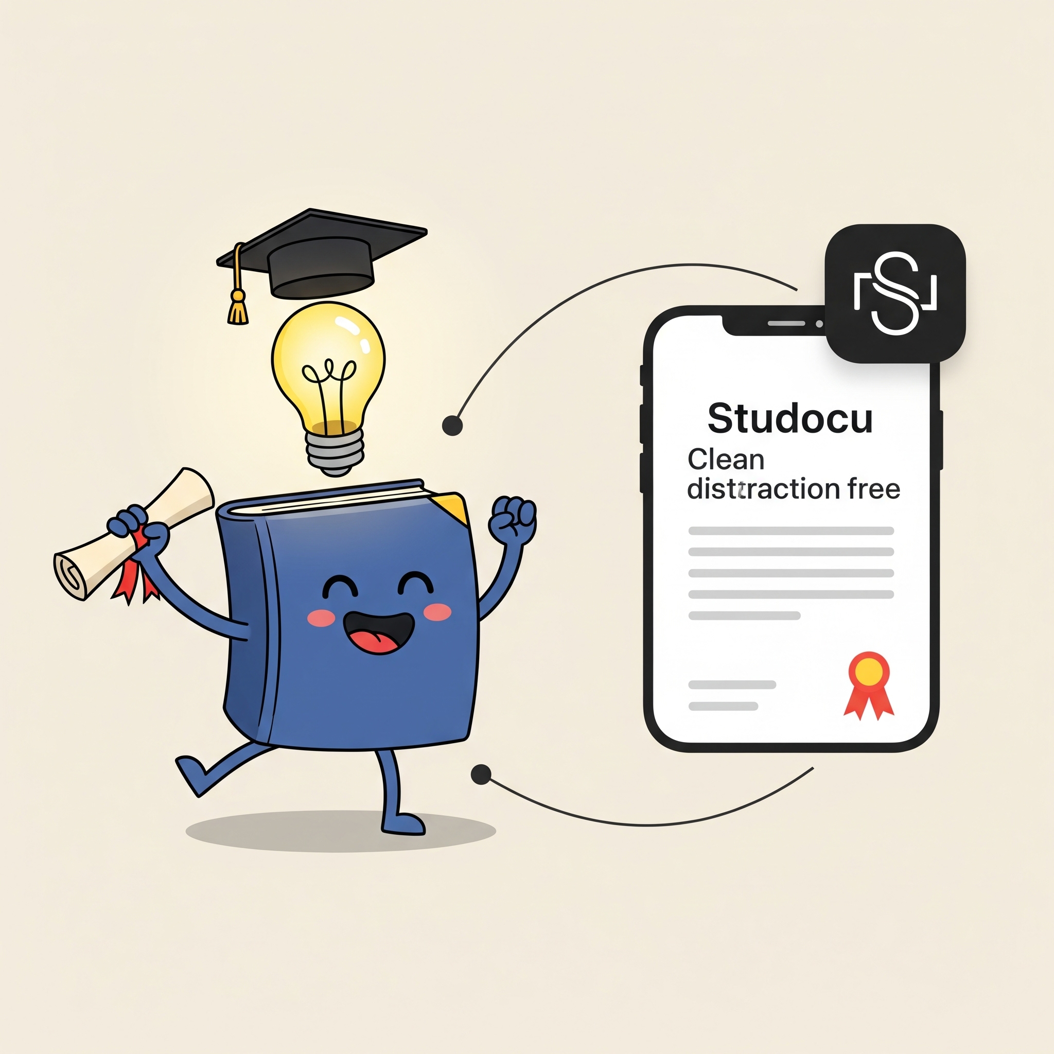 Estudiante exitoso gracias a apuntes de Studocu sin anuncios